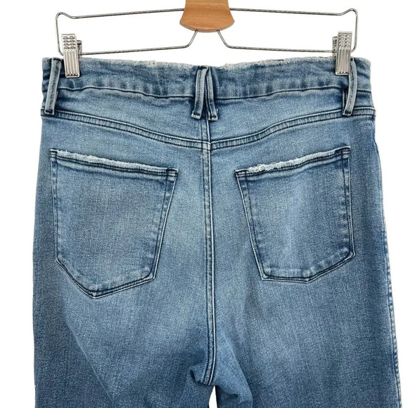 Good American Good Curve Straight‎ Jeans Blue858 Wash Size 14 / 32 - Picture 7 of 12